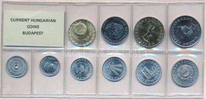 1986. 2f-20Ft 10db klf érmés forgalmi sor fóliatokban T:1 Adamo FO19
