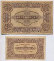 1920. 100K "Orell Füssli Zürich" + 1923. 100K "Magyar Pénzjegynyomda Rt. Budapest&quo...