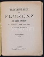 Fremdenführer von Florenz und seiner Umgebung. Florenz, 1914, Francesco Pineider. 50. kiadás. Kiadói...