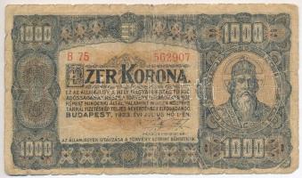 1913. 20K II. kiadás, piros "MAGYARORSZÁG" felülbélyegzéssel + 1915. 10K piros "MAGYA...