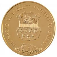 1989. "Temesvár 1514,1989 / Ne hagyd el Erdélyt, Erdélyt Istenem" aranyozott fém, piefort ...