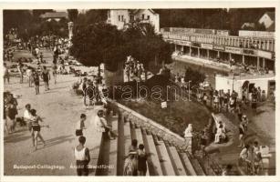 Budapest III. Csillaghegy, Árpád strand és gyógyfürdő, Salamander és Brasch cipőüzletek, Royal írógép üzlet