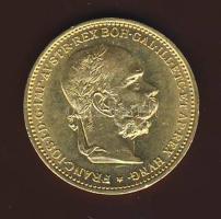 Ausztria 1896. 20K Au 6,775g T:1/2