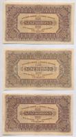 1923. 100K számozás nélkül, "Magyar Pénzjegynyomda Rt." (2x) + 1923. 100K számozás és nyom...