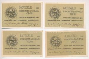 Ausztria 1920. 10db-os szükségpénzt tétel, Mitterhausleiten, Bad Hall, Grossraming városokból, 10-75...