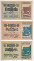 Ausztria 1920. 10db-os szükségpénzt tétel, Mitterhausleiten, Bad Hall, Grossraming városokból, 10-75...