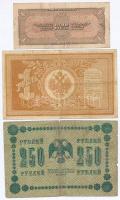 Orosz Birodalom 1898-1903. 1R Szign.: Pleske + Szocialista Szövetségi Szovjet Köztársaság 1918. 250R...