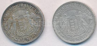 1937. 2P Ag "Madonna" + 1938. 2P Ag "Madonna" T:2,2- kis patina