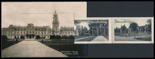 Keszthely, Herceg Festetics palota, leporellólap, Mérei Ignác kiadása