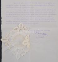 1927 Komárom és Esztergom k. e. e. vármegyék törvényhatósági bizottságának véghatározata Palkovics L...