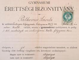 cca 1901-1930 Palkovics László (1877-1933) Komárom és Esztergom k. e. e. vármegyék alispánjának 14 d...