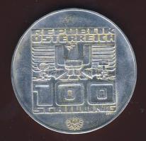 Ausztria 1976. 100Sch Ag "Olimpia-Innsbruck" T:2