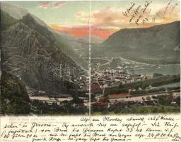 Kotor, Cattaro; General view, 2-tiled panoramacard (r)