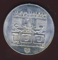 Ausztria 1976. 100Sch Ag "Olimpia-Innsbruck" T:2