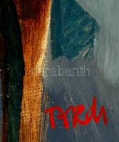 Tardi Kovács Sándor (1938-): Egy darab kenyér. Olaj, farost, jelzett, 60×80 cm