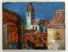 Szinte Gábor (1928-2012): Nagyszeben. Olaj, vászon, jelzett, 50×70 cm