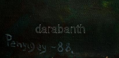 Penyigey jelzéssel: Alpesi ház. Olaj, vászon, 30×39 cm