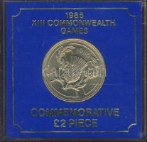 Nagy-Britannia 1986. 2Ł "XIII.Nemzetközösségi Játékok" T:2 kis ph, emléktokban