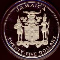 Jamaica 1984. 25$ Ag 136,08g! "Olimpia" T:PP