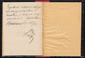 cca 1913 Egyesült Betegápolók és Ápolónők Országos Egyesületének Alapszabályai, az utolsó lapon beje...