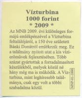 2009. 1000Ft Cu-Ni "Bánki Donát, a Bánki-féle vízturbina feltalálója" tanúsítvánnyal, tokb...