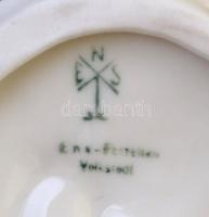 Ens rózsa, kézzel festett, jelzett, apró kopásnyomokkal, m: 7 cm