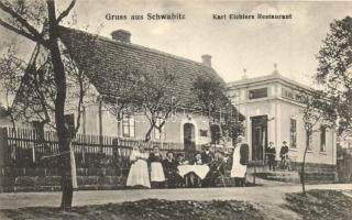 Svéborice, Schwabitz; Karl Eichlers Restaurant / restaurant, bicycle (lyuk / pinhole)
