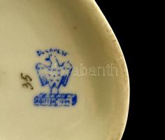 Aquincum őszapó, figurális porcelán, kézzel festett, jelzett, apró kopásnyomokkal, m: 15,5 cm