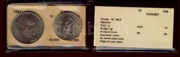 1981. 10Ft + 100Ft "FAO" T:BU Eredeti dísztokban, tanúsítvánnyal!