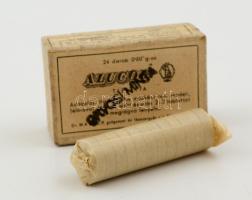 Alucol, régi gyógyszeres doboz, tartalommal.