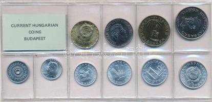 1987. 2f-10Ft (9xklf) érmés forgalmi sor fóliatokban T:1