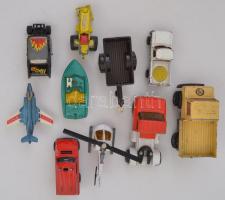 cca 1973-1981 8 db különféle játékautó és egyéb jármű, nagyrészt Matchbox