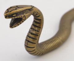 Réz kígyó, h: 36,5 cm