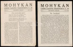 1920 Mohikan a 35. szállítmány hajóújságja. Magyar és német kiadások. Többnyelvű hadifogoly újság 4-...
