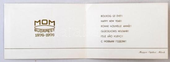 1976. "100 éves a Magyar Optikai Művek 1876-1976 / Centenárium" jelzetlen Ag emlékérem, li...