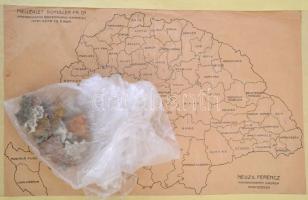 1906 A Magyar Korona országainak összerakható térképe, Szerk.: Schuller Fr., Nagyszeben, Neuzil kiad...