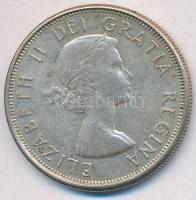 Kanada 1963. 50c Ag "II. Erzsébet" T:2  Canada 1963. 50 Cents Ag "Elizabeth II" C:XF