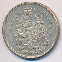 Kanada 1963. 50c Ag "II. Erzsébet" T:2 
Canada 1963. 50 Cents Ag "Elizabeth II"...