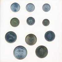 1993. 10f-100Ft 11xklf db + 200Ft Ag "MNB" dísztokos szettben T:BU