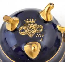 Ilmenau porcelán teászkészlet (6 csésze, 6 alj), matricás, jelzett, csésze: 6x4 cm, alj: 11 cm