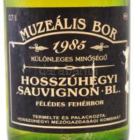 1985 Muzeális bor: hosszúhegyi sauvignon blanc, félédes fehérbor, 0,7 l