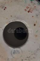 Kínai nő figura, kézzel festett, jelzett, enyhén kopott, m: 38 cm