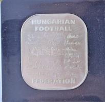 1982. "MLSZ / FIFA Világbajnokság Spanyolországban" Ag emlékérem eredeti tokban (35g/0.925/35x40mm) T:1-(PP)