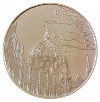 Fülöp Zoltán (1851-) 1978. "Budapest - Parlament / Királyi szent ereklyék" Ag emlékérem to...