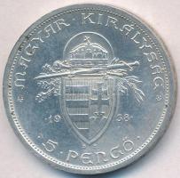 1938. 5P Ag "Szent István" T:1-,2 kis ph.
Adamo P8.1