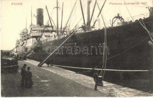 Fiume, kikötő, Pannónia kivándorlási hajó / Port, emigration ship (EK)