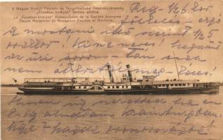 A Magyar Királyi Folyam- és Tengerhajózási Részvénytársaság (MFTR) Erzsébet királyné termes gőzöse / Hungarian steamship, SS Queen Elisabeth (EK)