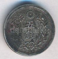 Japán 1876. 5S Ag "Meidzsi" T:2 patina Japan 1876 5 Sen Ag "Meiji" C:XF patina Krause Y#22