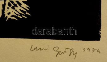 Z. Gács György (1914-1978): Szabadulás. Linó, karton, jelzett, 34x49 cm