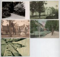5 db RÉGI magyar és külföldi városképes lap, Székesfehérvár, Lillafüred, Bruges, Kolozsvár, Torino / 5 pre-1945 Hungarian and European town-view postcards
